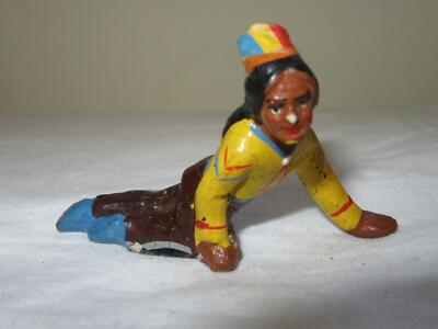 Indianer Cowboy-Indianer schleichend-Emil Bayer-Masse-DDR
