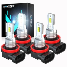 4X Luces Fuertes Para Auto Coche Luz Carro Bulbs H11 H11 LED SUPER Blanco Hi lo