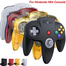Wireless N64 Controller Rechargeable with Rumble Pak for Nintendo 64 N64 Console