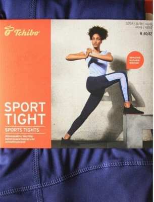 TCM Tchibo Sporttight Colorblocking Gr. S 36/38 Gr.M 40/42 lila Sporthose