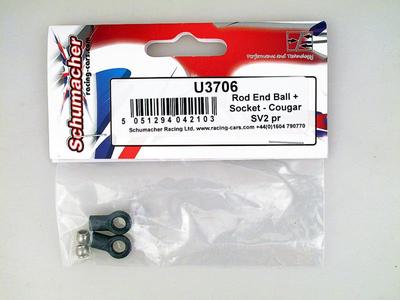 Schumacher Stab End Ball + Socket Cougar SV2 U3706 Modell