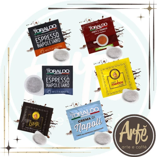 150 Cialde Caffè Toraldo + Caffè Passalacqua - Mix Miscele
