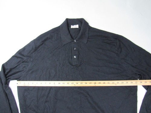 Gran Sasso for Rochester Clothing Gray Polo Collared Henley Sweater Men 2XT - 第 6/9 張圖片
