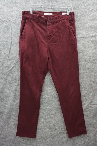 PACSUN Chino Pants Mens Red 32x32 Flat 