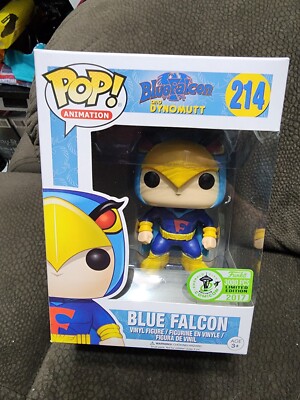 Funko Pop Animation Blue Falcon #214 ECCC 2017 Exclusive LE 3000/Global Ship