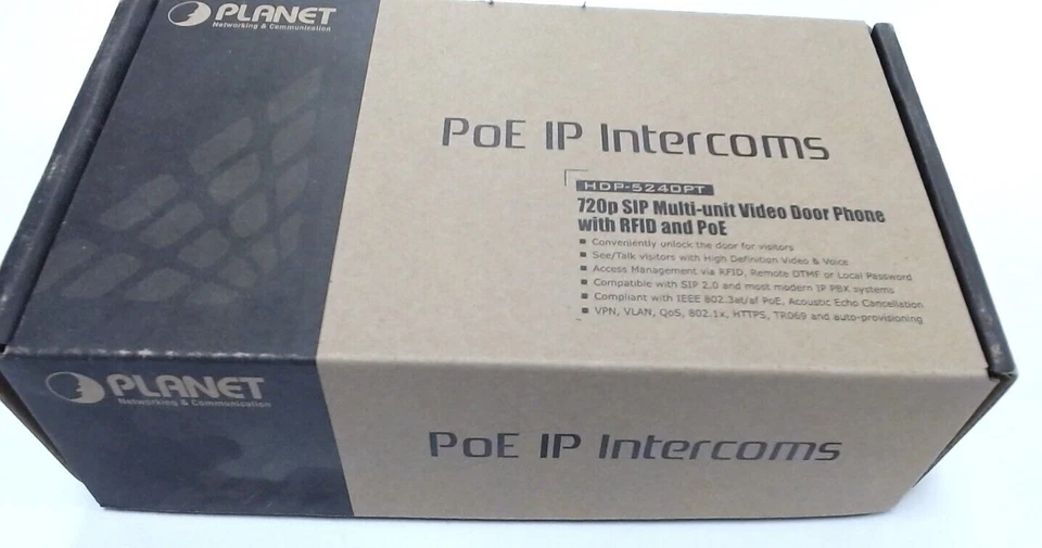 Planet 720p SIP Multi-unit Video Door Phone with RFID and PoE HDP-5240PT - Image 3 of 3