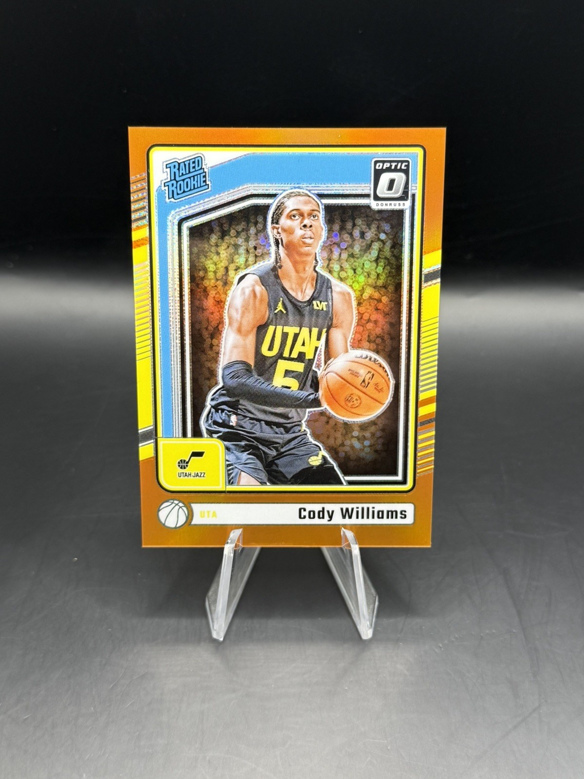 2024-25 Donruss Optic #298 Cody Williams Orange #/175