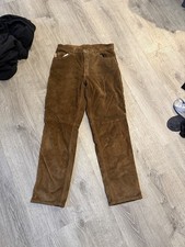 Vintage America Suede Leather Straight Leg Pants Size 32