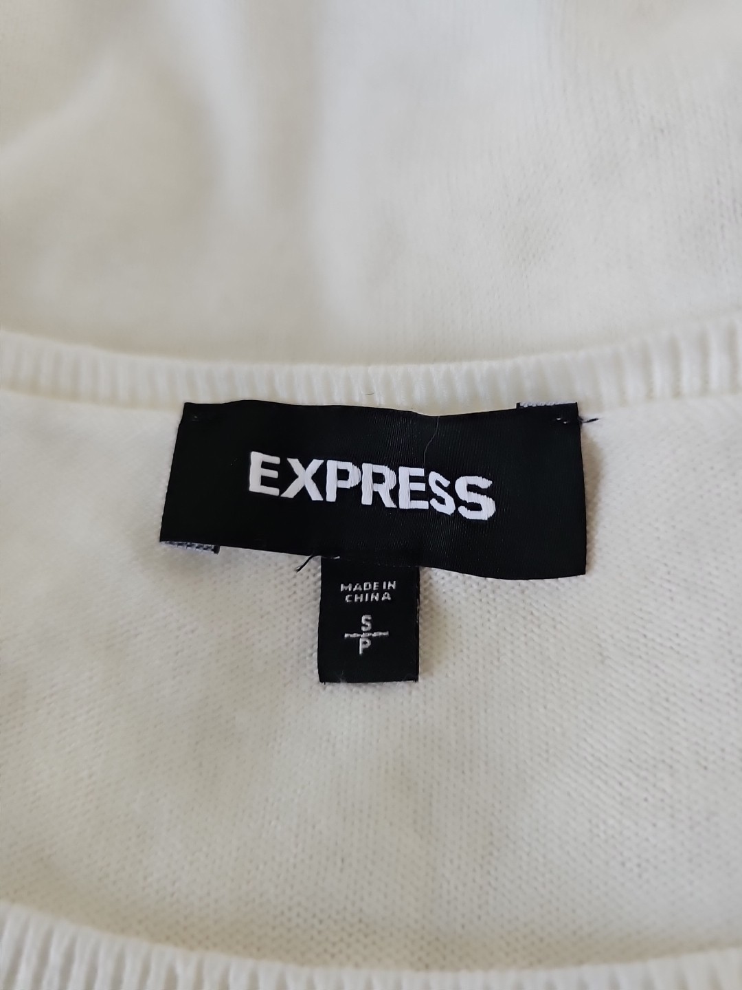 Express Ivory Pullover  Adjustable Cold Shoulder … - image 16