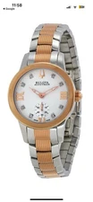 Swiss Made Bulova Accutron 65P101 Masella Diamond Two-Tone Ladies Watch NEW 🔋