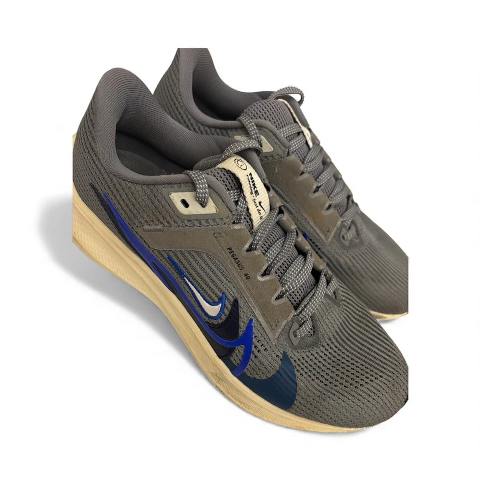 Nike Air Zoom Pegasus 40 Premium Cuádruple Swoosh Gris Humo Corredor Azul Hombres 6.5 Foto 2 de 4
