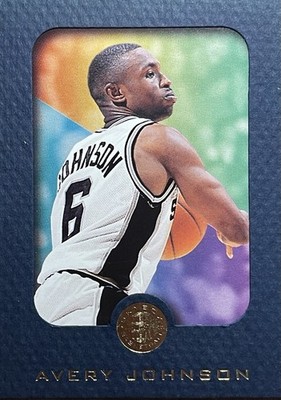 1995-96 Skybox E-XL Blue AVERY JOHNSON San Antonio Spurs
