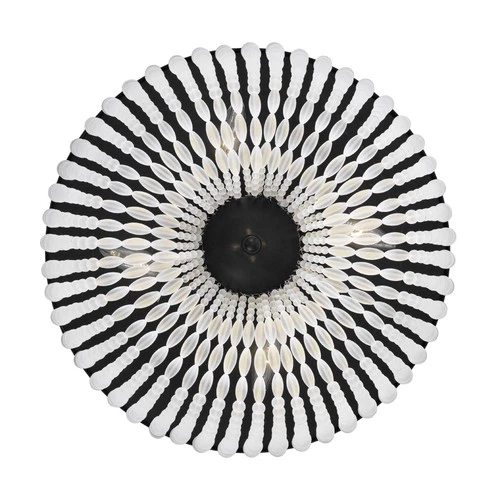 Crystorama Rylee 18" Wide Matte Black Ceiling Light - Picture 2 of 5