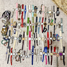 Large Watch Lot Mixed Used 9Lb Untested 100+ Timex Jules Jurgensen American Girl