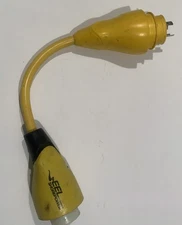 Marinco EEL Shore Power Pigtail Adapter, 30 Amp 125V Male to 50 Amp 125V Female