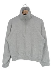UNIQLO Sweatshirt Dames Sweat T EU 38 gris clair style décontracté