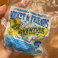 McDonalds Disney Mickey  Friends Epcot Center CHIP IN CHINA In Sealed Bag