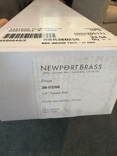 Newport Brass 24" Towel Bar - Priya - Flat Black - 36-02/56 NEW IN BOX 