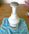Pampered Chef White Food Chopper Kitchen Utensil USED No Box VGUC