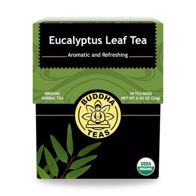 Organic Eucalyptus Tea - Kosher, Caffeine-Free, Gmo-Free - 18 Bleach-Free Tea Ba
