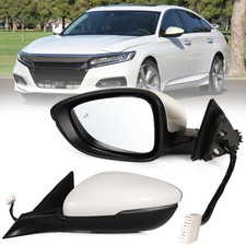 Left Driver Side Mirror Fits 2018-2022 Honda Accord with Power Glass, Heated, Bl