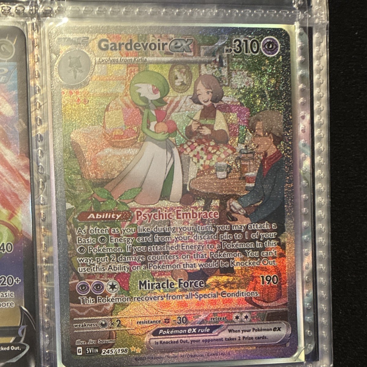 Pokmon Gardevoir ex 245/198 SV01 Scarlet & Violet Base Full Art Holo Rare  Card