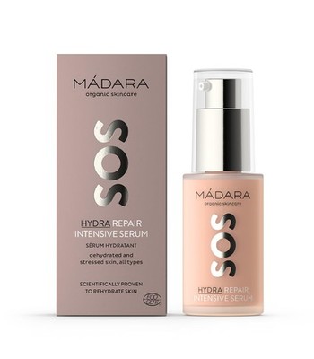 MÁDARA Organic Skincare SOS Hydra Repair Face Serum Northern Peony Linseed Hyalu