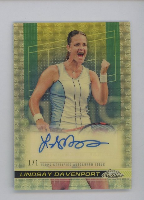 2024 Topps Chrome Tennis Superfractor Lindsay Davenport AUTO 1/1