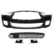 Front Bumper Cover Lower Grille Fog Lamp Bezel For 2016-2020 Infiniti QX60 Grill