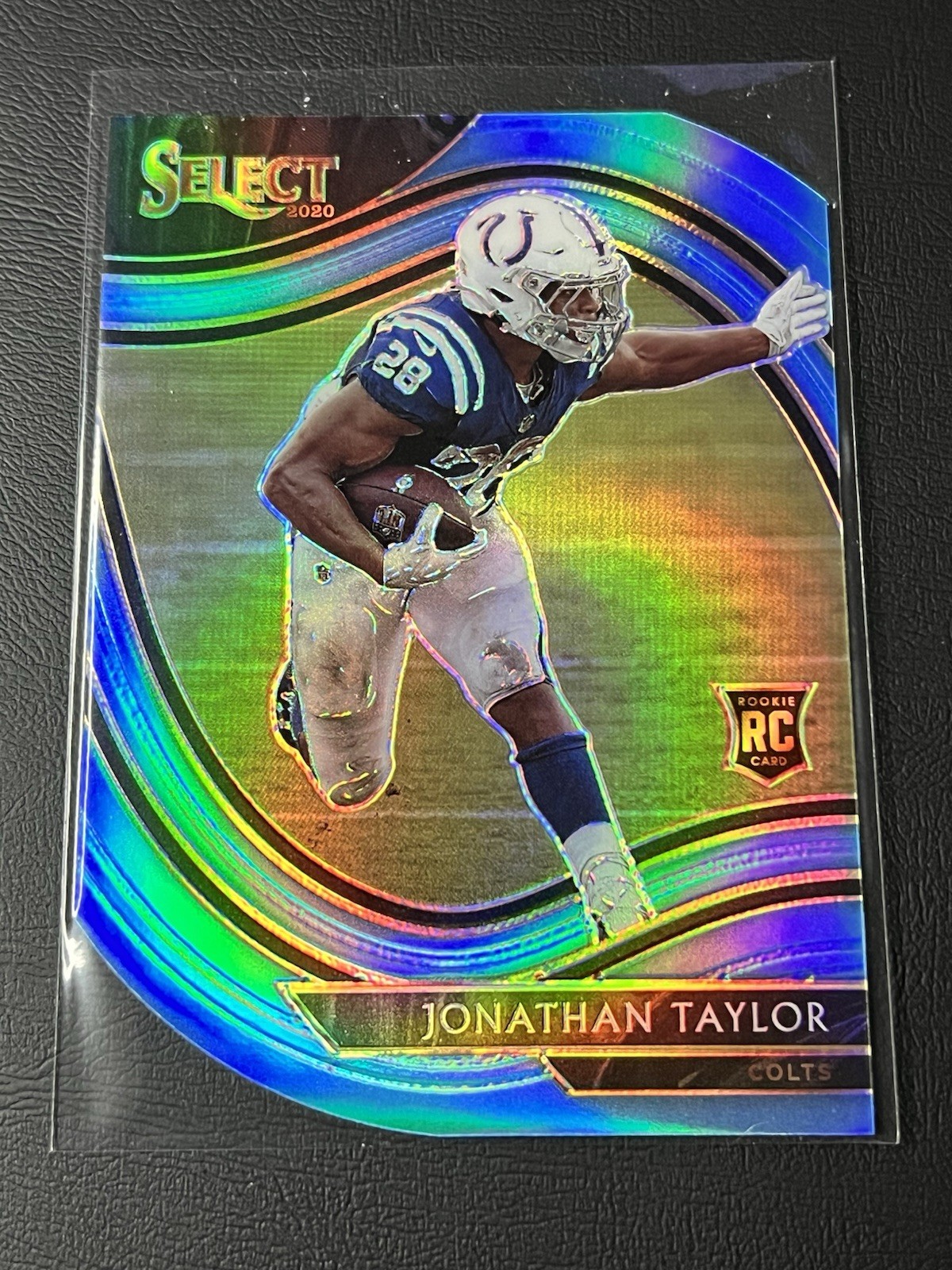 JONATHAN TAYLOR 2020 SELECT FIELD LEVEL ROOKIE LIGHT BLUE DIE CUT RC COLTS NFL