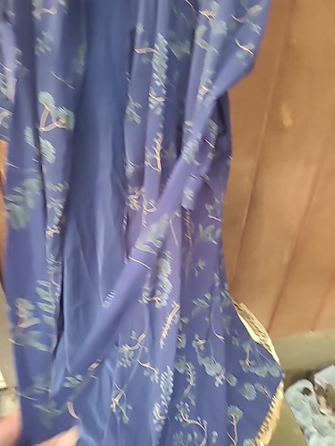 NWT Go Softly Oriental Print Long XL Ladies Gown Robe - Picture 8 of 12