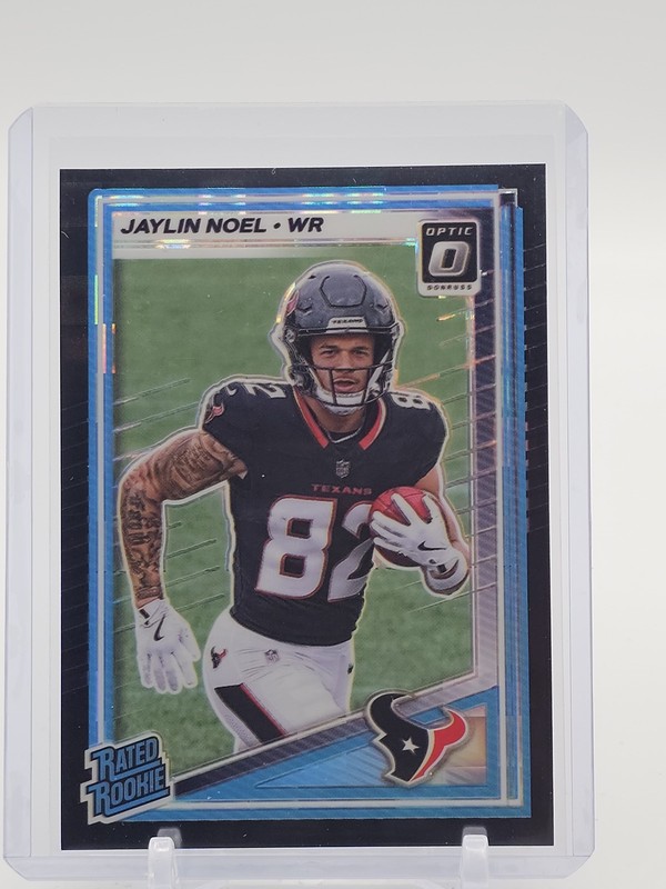 JAYLIN NOEL 2025 DONRUSS OPTIC BLACK PANDORA RATED ROOKIE /25 #241 TEXANS Q3286