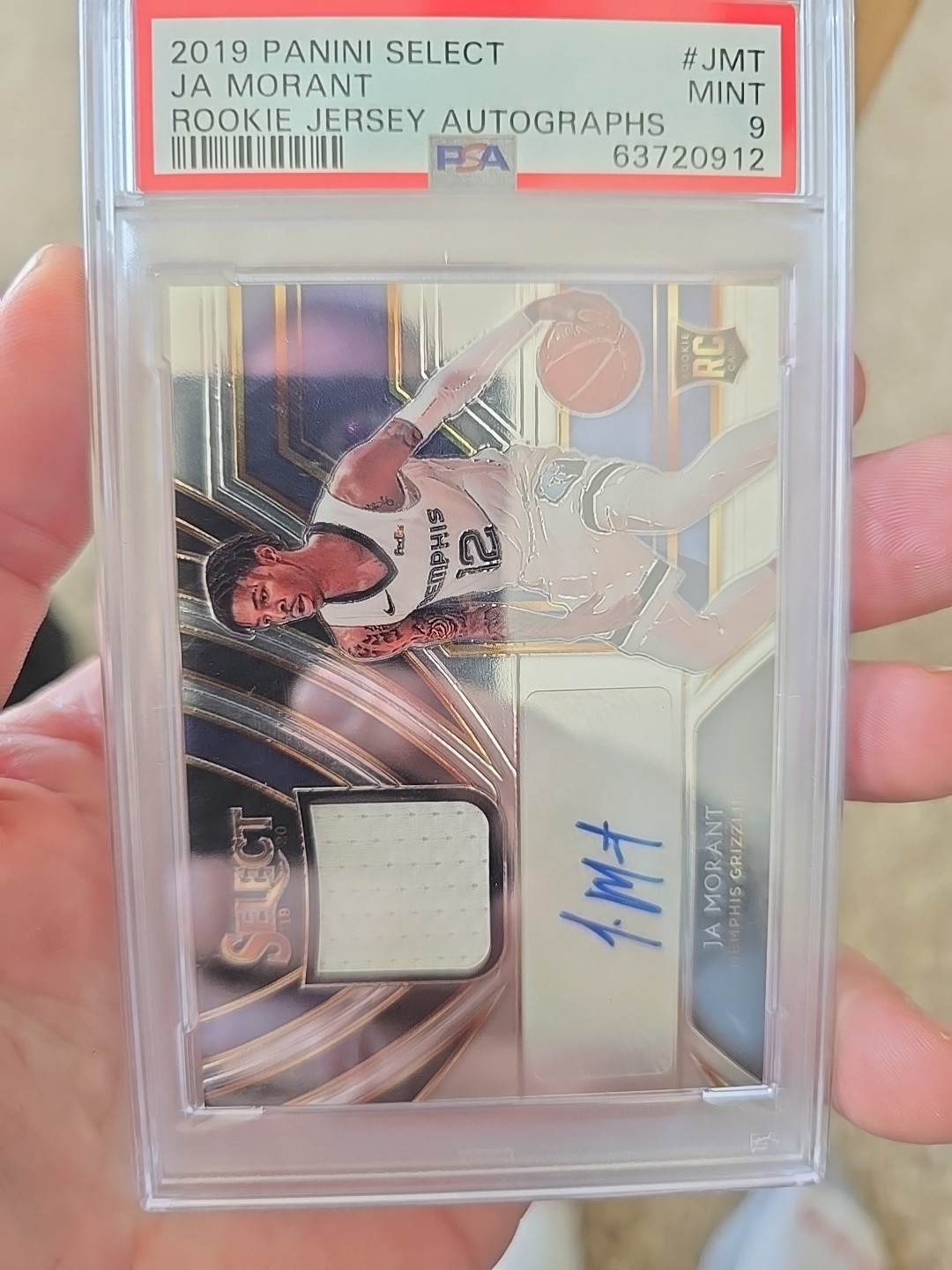 2019-20 Panini Select - Rookie Jersey Autographs Ja Morant #RJA-JMT /199