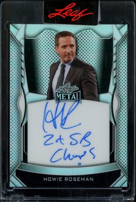 2025 Leaf Metal Howie Roseman ''2x SB Champs'' Inscription On-Card Auto #'d /100
