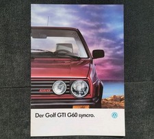 VW Golf GTI G60 syncro 19E II prospetto/brochure/folleto/opuscolo/broszura 1990