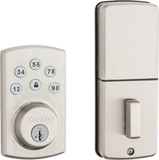 Kwikset Powerbolt 907 Keyless Entry Deadbolt Electronic Door Lock - Satin Nickel
