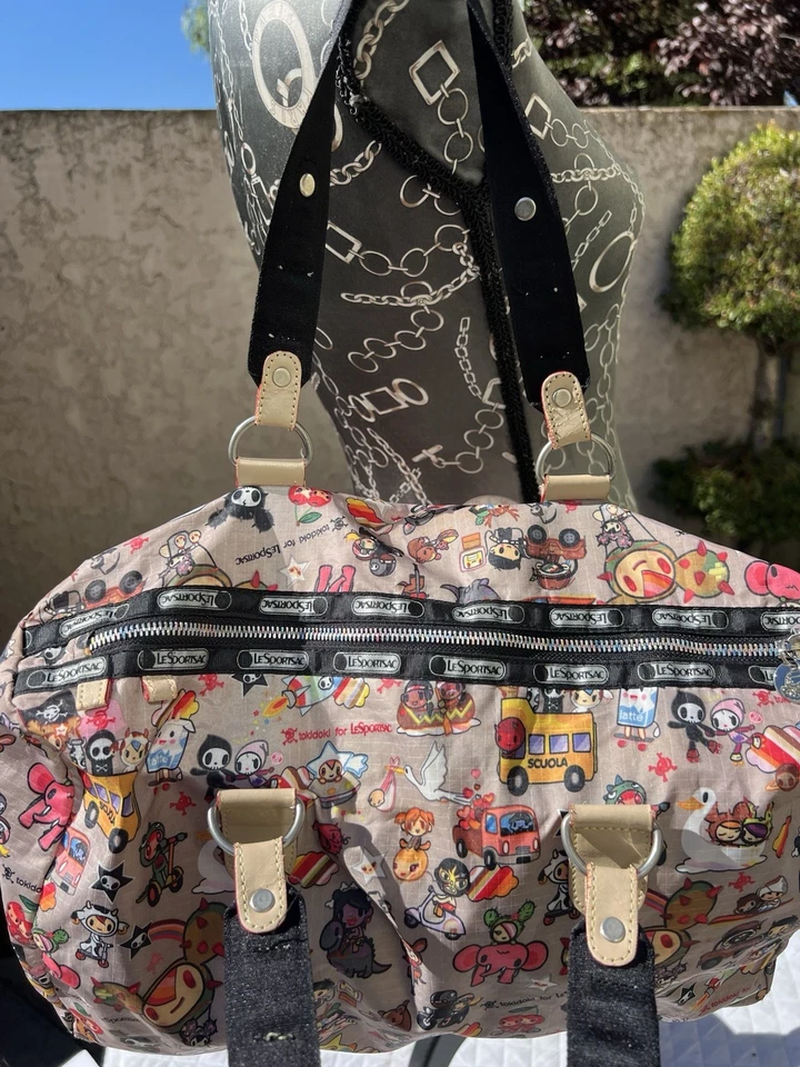 Limited Edition Tokidoki by LeSportsac Trasporto Duffle Tote Shoulder Bag Purse - Image 4 of 4