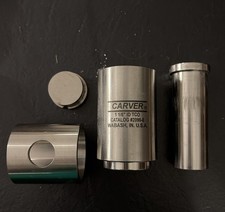 Carver no. 2090-0 Test cylinder outfit, 1.125" ID, 440 SS, 19 Tons Max - Model C