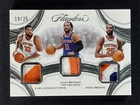 2024-25 Flawless Karl-Anthony Towns/Jalen Brunson/Mikal Bridges Triple Patch /25