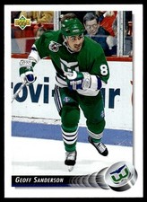 1992-93 Upper Deck Geoff Sanderson Hartford Whalers #293