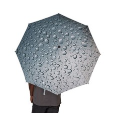 Umbrella - Rain Drops, Fog, Rainy Day Accessory, Compact Travel Canopy NEW