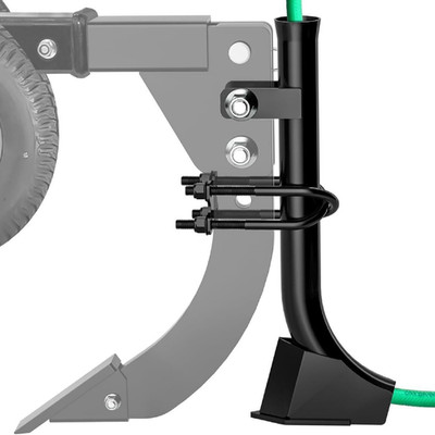 Lawn Tractor Pipe Laying Tool for Irrigation & Wire Hoses, Adjustable Mounting