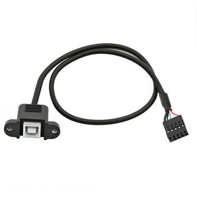 USB 2.0 Front Panel Header 9/10 Pin Male To B Female Extension Cable 1.4 Ft
