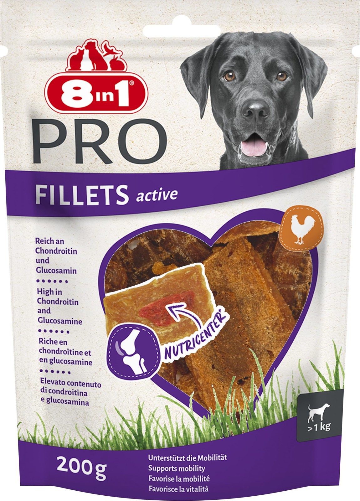 8In1 Salmone 3 + 1 Gratis! 4 X - 4 X 200 G Fillets Pro Active - Immagine 2