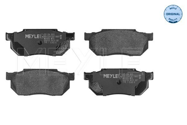 Bremsbelagsatz Scheibenbremse Meyle 025 209 5915 FüR Honda Civic 4 Hatchback EC-image