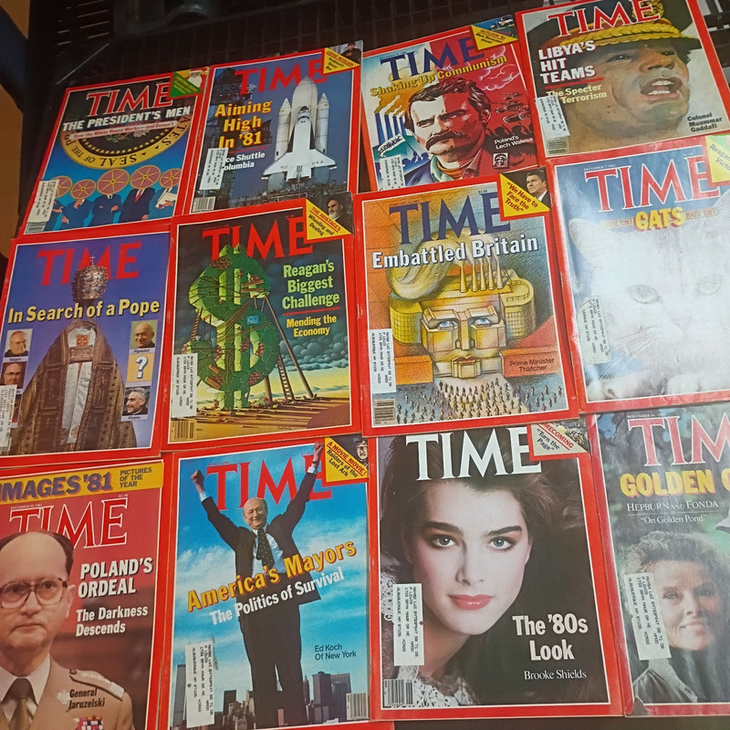 TIME Magazine 1981 Jan Feb Jun Nov Dec English Illustrated Brooke Shields