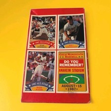 Empty Wax Box Score Baseball 1988 HOF Wade Boggs Ryne Sandberg Bret Saberhagen