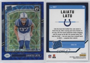 2024 Panini Donruss Optic Rated Blue Scope Prizm Laiatu Latu #267 Rookie RC