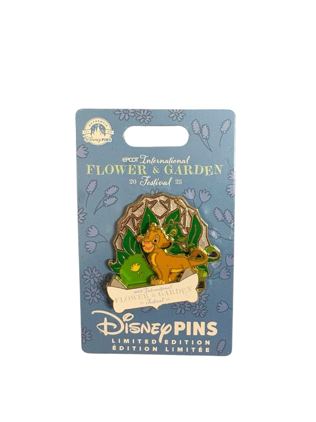 NEW 2025 Disney Epcot Flower and Garden Festival Lion King Simba Trading Pin