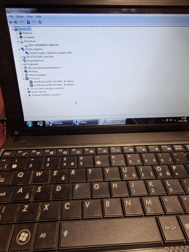 Asus Eee PC 1001PX Netbook Intel Atom N450 1.66GHz 2gb Ram 160Gb HDD Bios Tested - Image 4 of 4